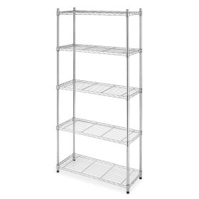 Heavy Duty 5-Shelf Metal Storage Rack Shelving Unit