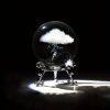 1pc Thunder Cloud Round Holiday Gift Desktop Home Creative Crystal Ball Small Ornaments, Living Room Bedroom Decoration Crafts, Home Decor