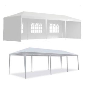 10x30' Outdoor Garden Gazebo Wedding Party Tent Canopy Marquee with 5 Removable Sidewalls