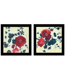 Trendy Decor 4U "Japanese Blossoms I" Framed Wall Art for Living Room, Wall Art Print for Home Decor, Bedroom Wall Art by JG Studio