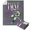 Nickelodeon Teenage Mutant Ninja Turtles Donnie TMNT Silk Touch Sherpa Throw Blanket 50X60 Inches