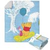 Disney Winnie the Pooh Log Lounging Silk Touch Sherpa Throw Blanket 50X60 Inches