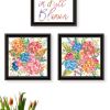 Trendy Decor 4U "Live Life in FULL Bloom!" Framed Wall Art for Living Room, Wall Art Print for Home Decor, Bedroom Wall Art by Heidi Kuntz