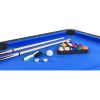 6-ft Pool Table with Table Tennis Top - Black with Blue Felt