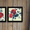 Trendy Decor 4U "Japanese Blossoms I" Framed Wall Art for Living Room, Wall Art Print for Home Decor, Bedroom Wall Art by JG Studio