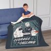 Disney Frozen Courage Is Calling Silk Touch Sherpa Throw Blanket 50X60 Inches