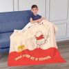 Disney Winnie the Pooh One Step Silk Touch Sherpa Throw Blanket 50X60 Inches