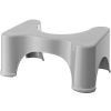 9" Step Stool Gray - Squatty Potty: Polypropylene, No Assembly, 250 lbs Max Load