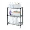 Hyper Tough 3-Tier Multipurpose Wire Shelving Rack, Black Color,750lbs Load Capacity, for Adult