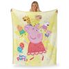 Hasbro Peppa Pig Peppa Friends Party Silk Touch Throw Blanket 50X60