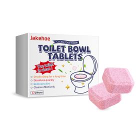 Jakehoe Toilet Effervescent Tablets Toilet Cleaner Cleaning Odor Yellow Stains Dirt Urine Stains Toilet Cleaning Tablets (Option: 2pcs)