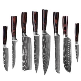 6 Piece Set 8 Piece Set 10 Piece Set Knife Chef's Knife Chef's Knife Kitchen Knife Cooking (Option: 8piece set)