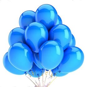 10pcs 12 inch Glossy Pearl Latex Balloons Birthday Party Wedding Colorful Inflatable Decor Ballon Kids Toys Air Balls (Color: Blue)