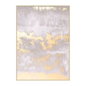 Abstract Canvas Handmade Oil Painting White Color Marble Vein on Canvas Poster Nordic Home Decor Wall Picture Bedroom Decoration (size: 90x120cm)