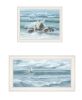 Trendy Decor 4U "Steadfast in the Waves" Framed Wall Art for Living Room, Wall Art Print for Home Decor, Bedroom Wall Art by Georgia Janisse