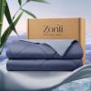 ZonLi Z-Magic Cooling Comforter Oversized King, Hypoallergenic Bamboo Viscose, Lightweight Breathable Soft Summer Blanket for Hot Sleepers