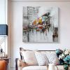 Hand painted oil painting color piano luxurious family corridor living room bedroom decoration painting